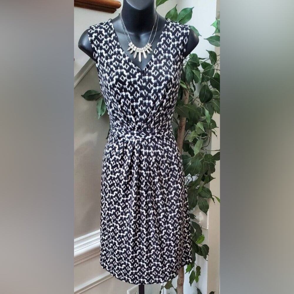 UEC Daisy Fuentes Black and White Sleeveless Maxi Dress size L